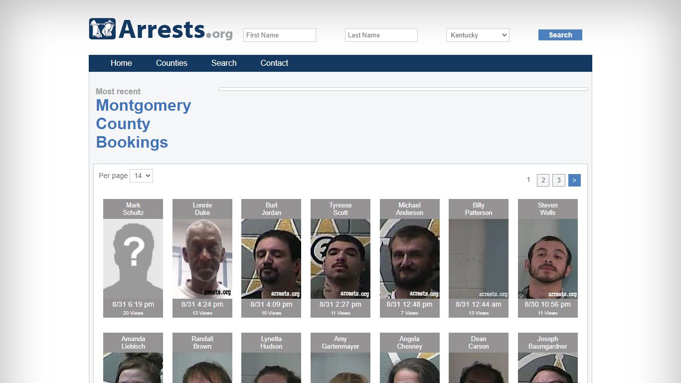 Montgomery County Arrests and Inmate Search